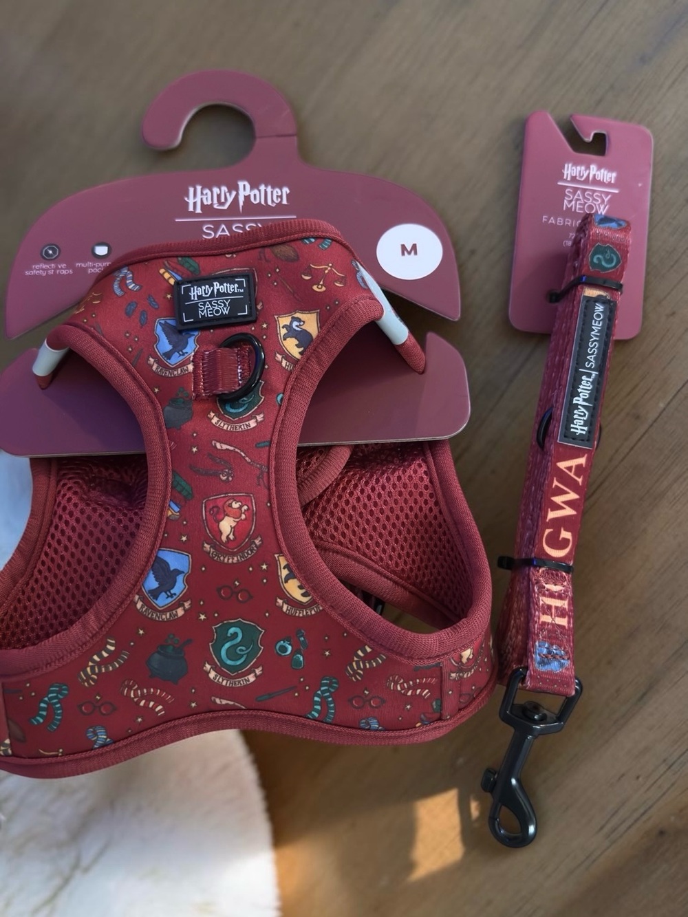 Harry Potter Sassy Meow Cat Harness & Leash Set Medium NWT